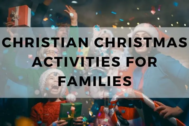 Christian Christmas Activities for Families To Enjoy Together
