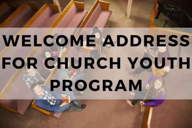 Crafting the Perfect Welcome Address for Church Youth Program