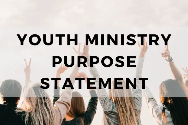 Youth Ministry Purpose Statement