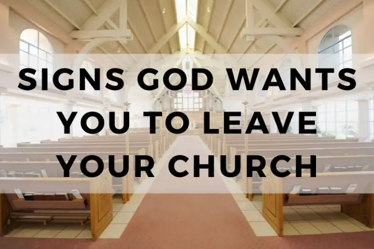 Signs God Wants You to Leave Your Church