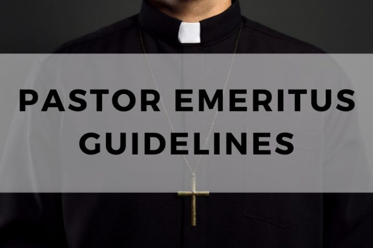 Sample Guidelines for the Role of Pastor Emeritus