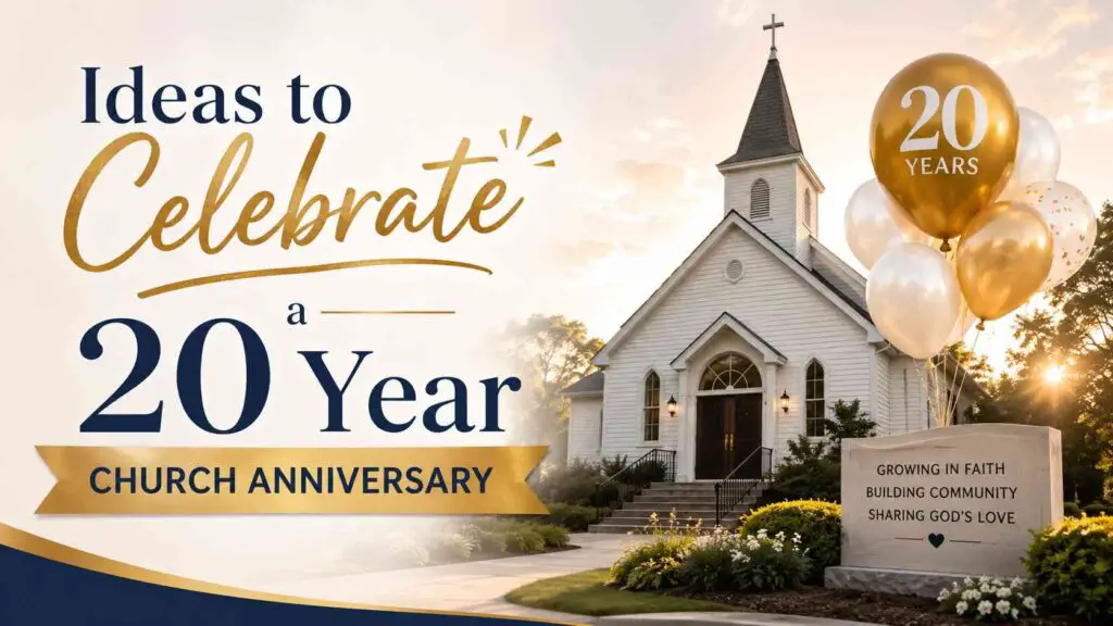 20 Year Church Anniversary Celebration Ideas
