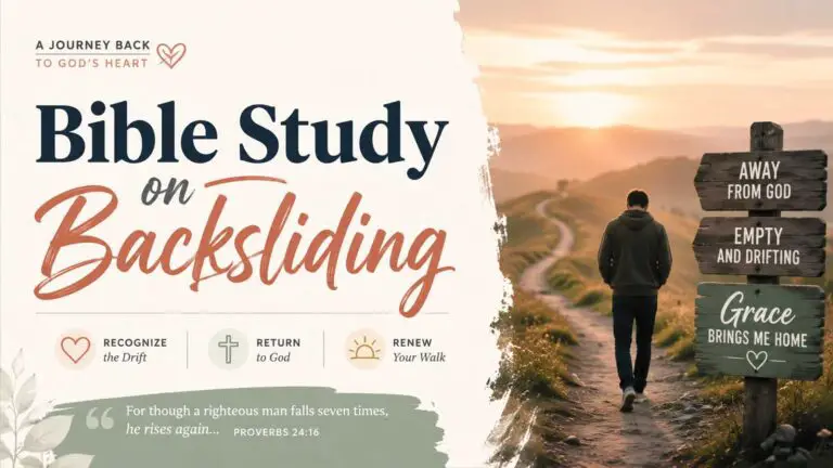 Bible Study on Backsliding: Returning to Your First Love