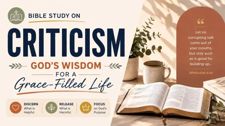 Bible Study on Criticism: Responding with Grace