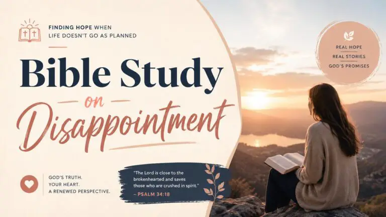 Bible Study on Disappointment: Find God’s Purpose in Delays