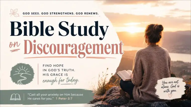 Bible Study on Discouragement: Hope Is Not Lost