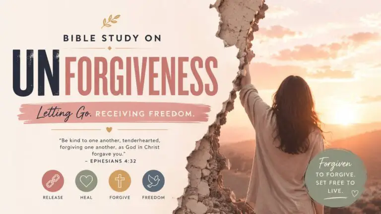 Bible Study on Unforgiveness: Freedom Through Forgiveness