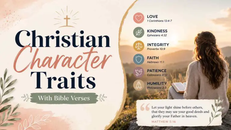 Christian Character Traits With Bible Verses