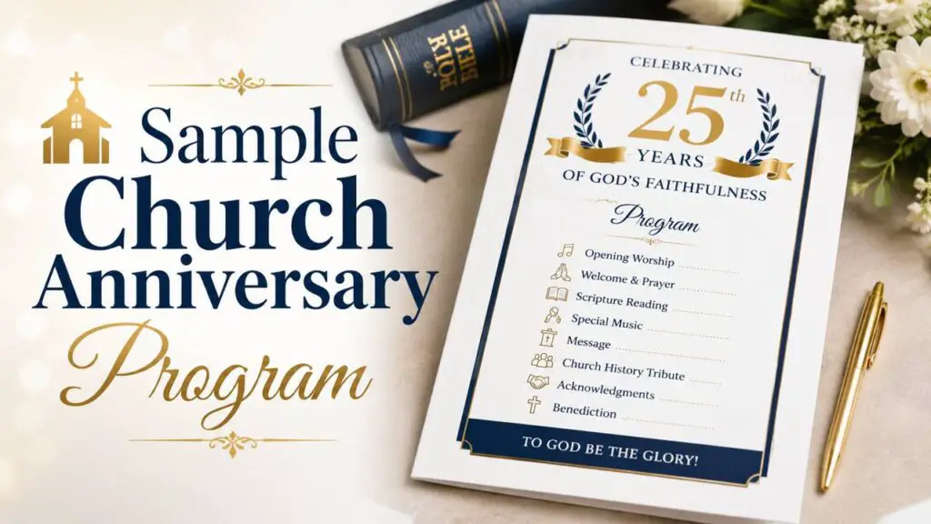 Church Anniversary Program PDF