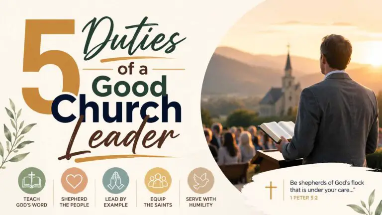 5 Duties of a Good Church Leader