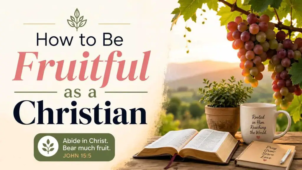 How to Be Fruitful as a Christian