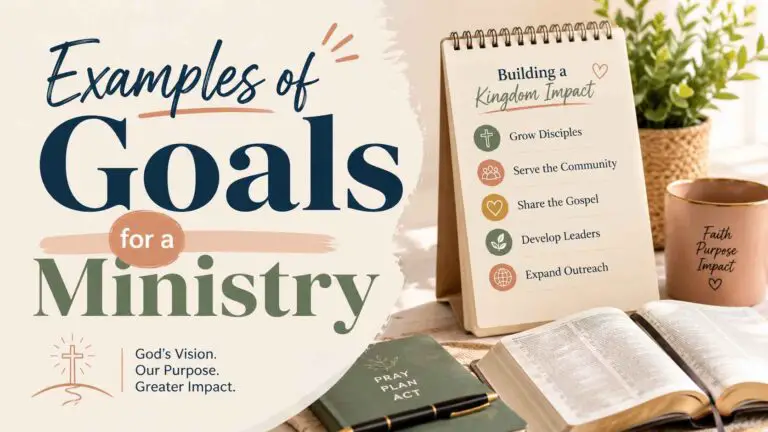 Examples of Goals for a Ministry