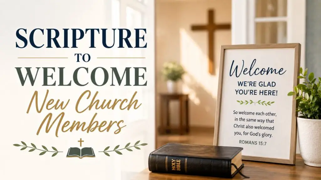 Scripture to Welcome New Church Members