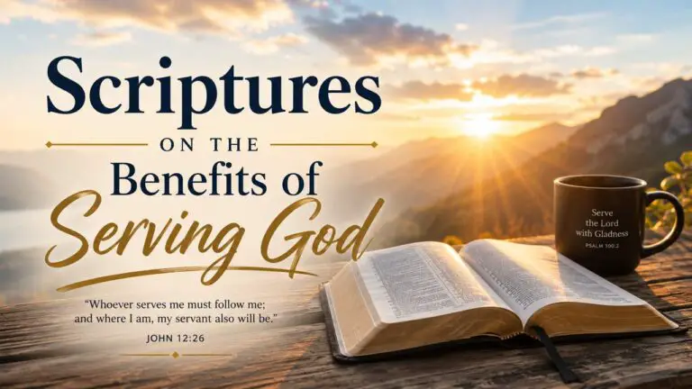 Scriptures on the Benefits of Serving God and Lessons to Learn!