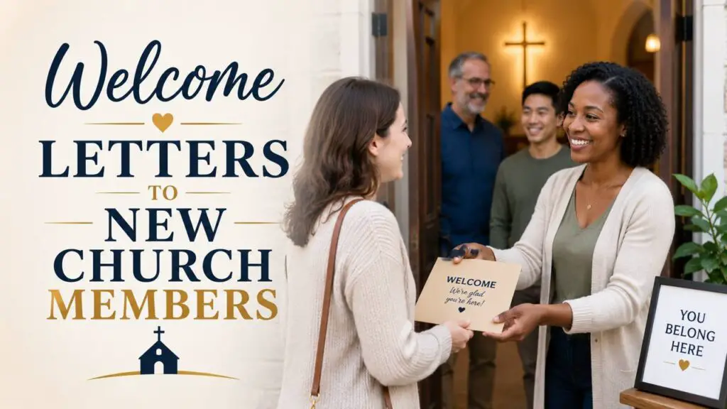 Welcome Letters to New Church Members