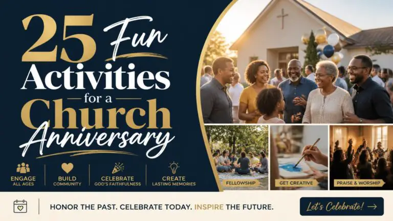 25 Fun Activities for a Church Anniversary