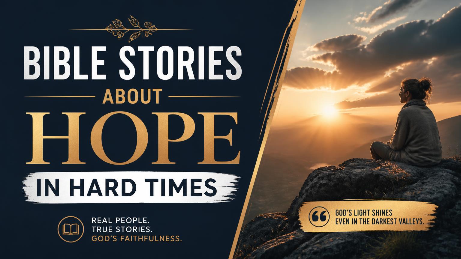 Bible Stories About Hope in Hard Times