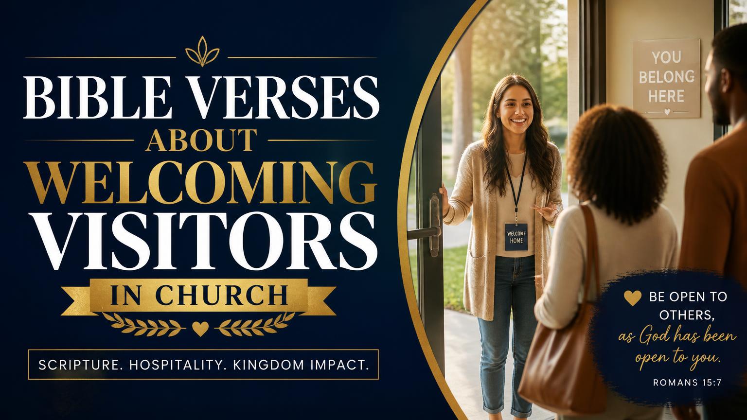 Bible Verses About Welcoming Visitors in Church