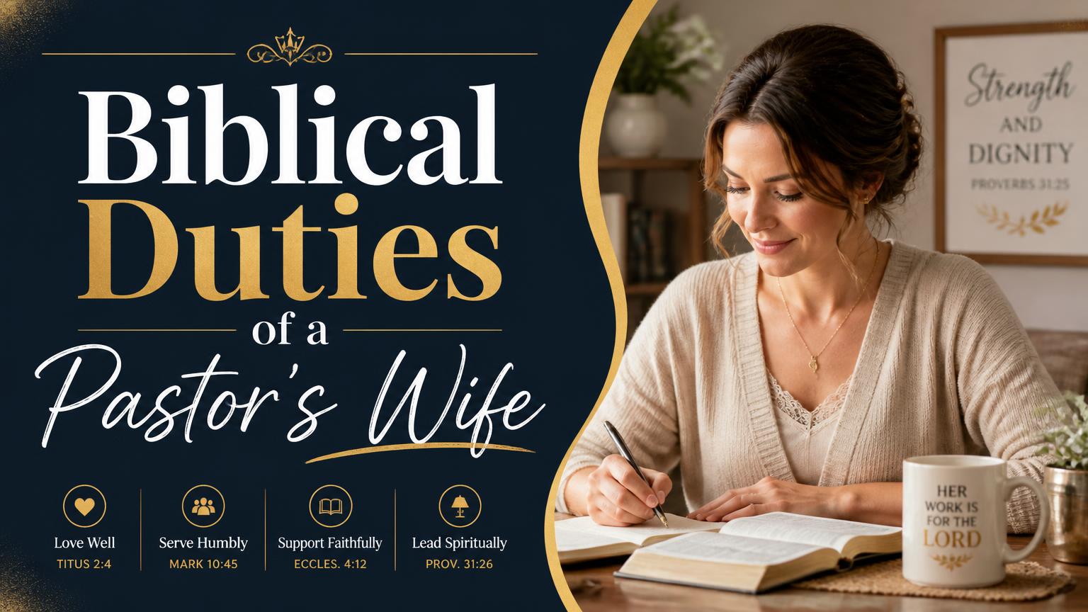 Biblical Duties of a Pastor Wife