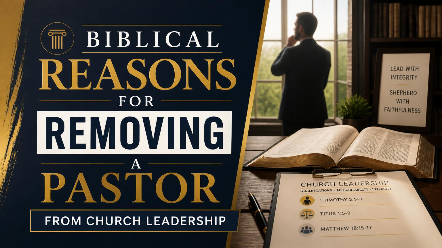 Biblical Reasons for Removing a Pastor