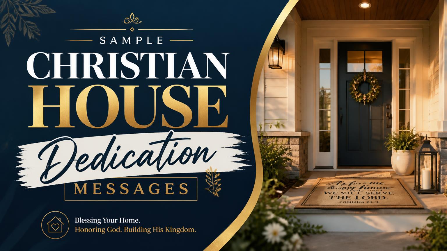 Christian House Dedication Message