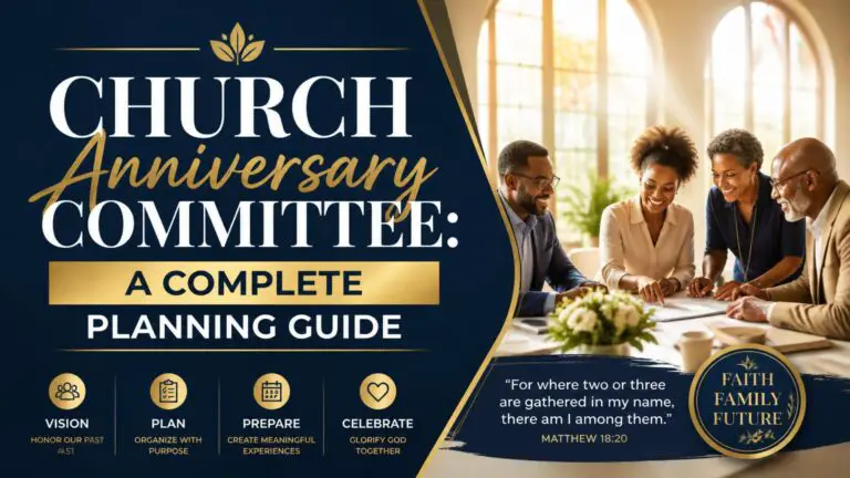 Church Anniversary Committee: A Complete Planning Guide