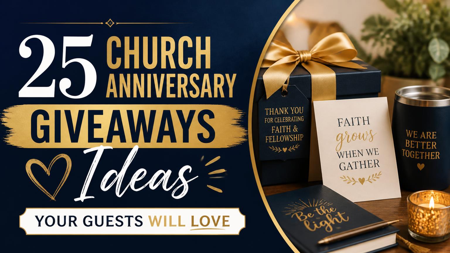 25 Church Anniversary Giveaways Ideas Your Guests Will Love