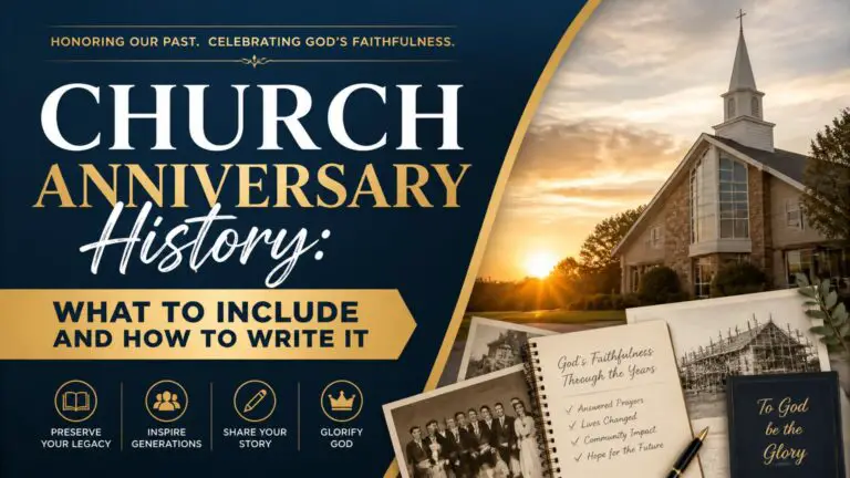 Church Anniversary History: What to Include and How to Write It