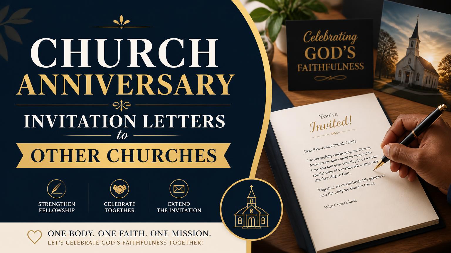 Church Anniversary Invitation Letter to Other Churches
