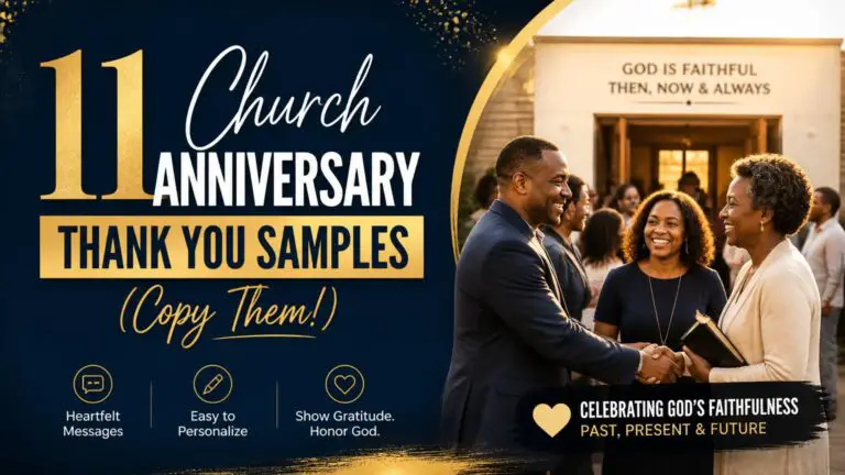 11 Church Anniversary Thank You Samples (Copy Them!)