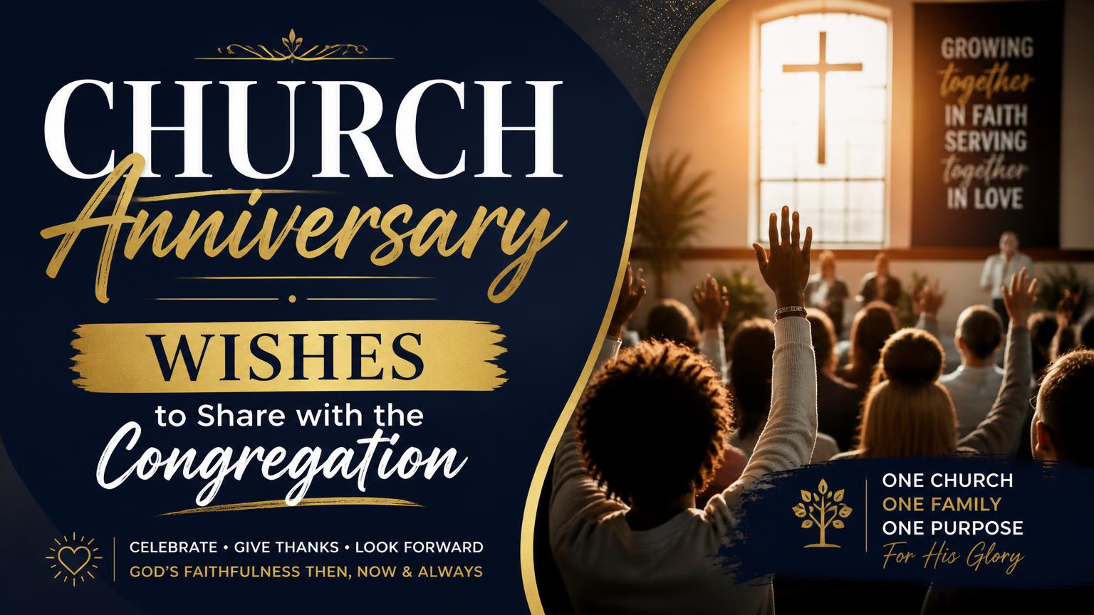 Church Anniversary Wishes to Share with the Congregation