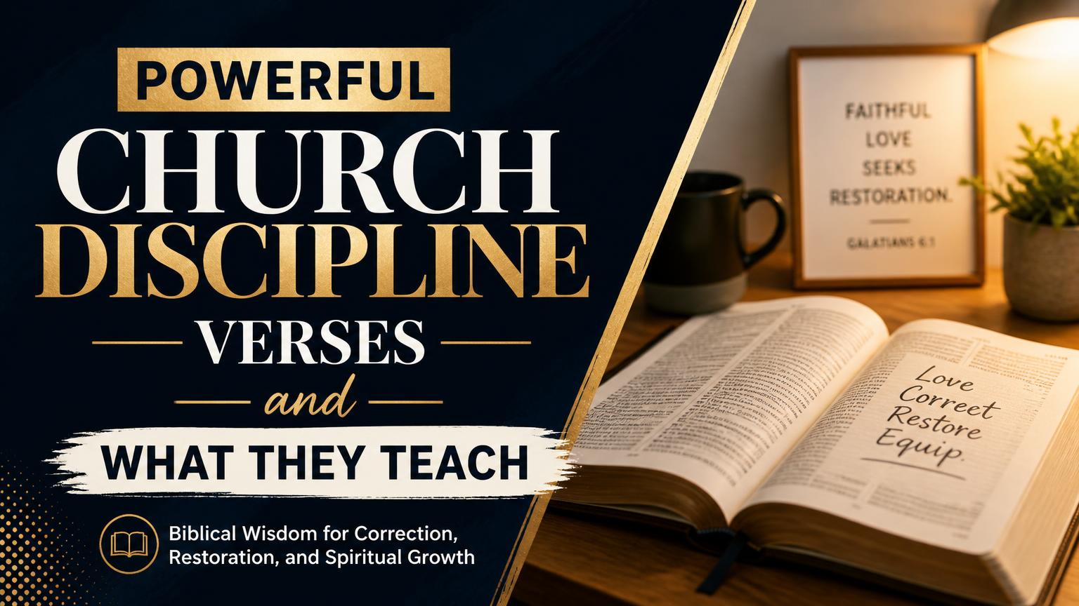 Church Discipline Verses