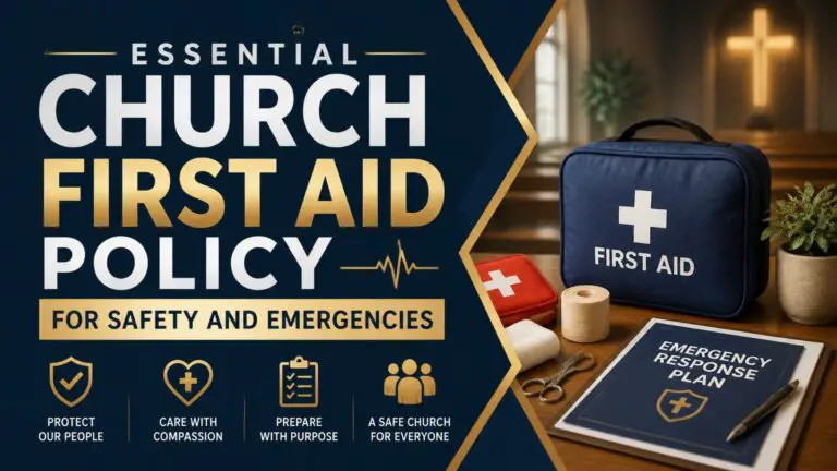 Essential Church First Aid Policy for Safety and Emergencies