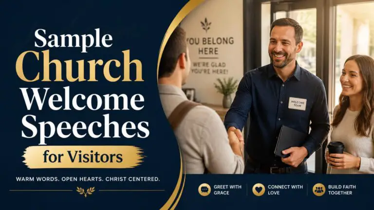 Sample Church Welcome Speeches for Visitors