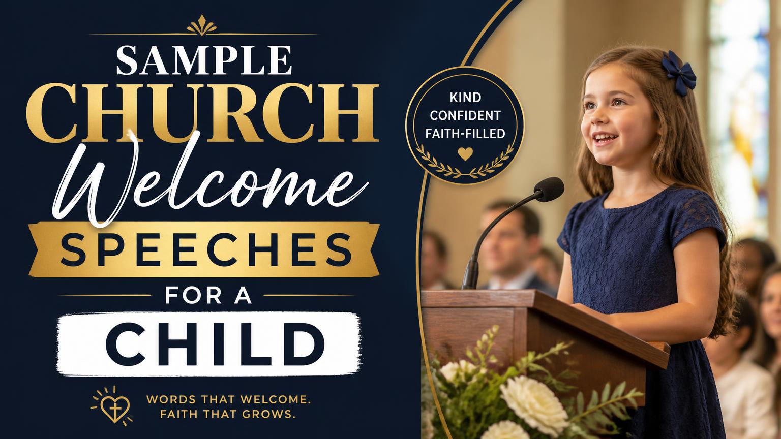 Church Welcome Speech for a Child