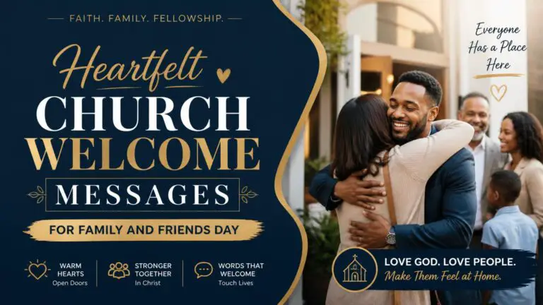 Heartfelt Church Welcome Messages for Family and Friends Day