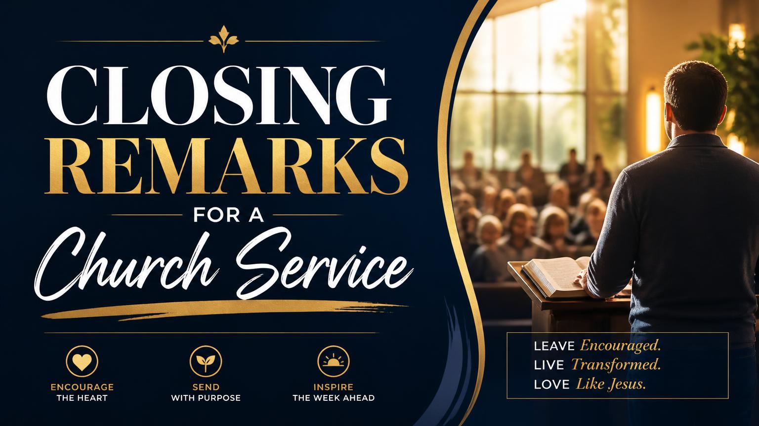 Closing Remarks for Church Service