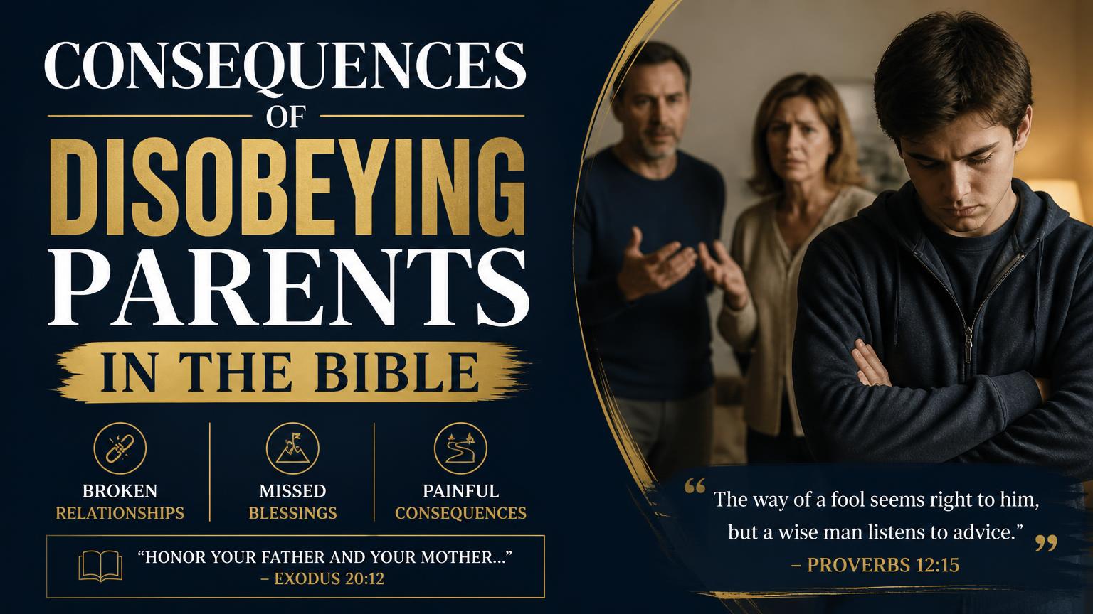 Consequences of Disobeying Parents in the Bible