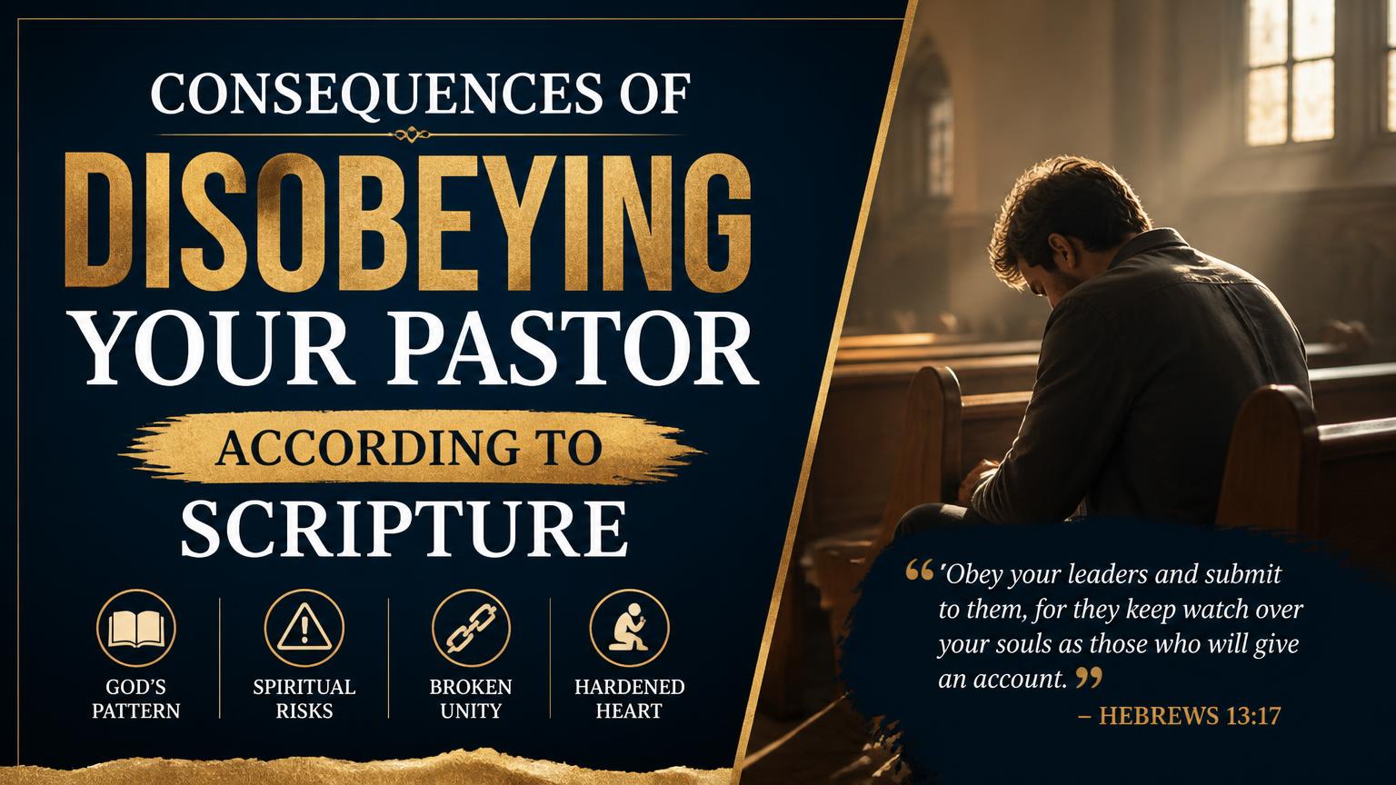 Consequences of Disobeying Your Pastor