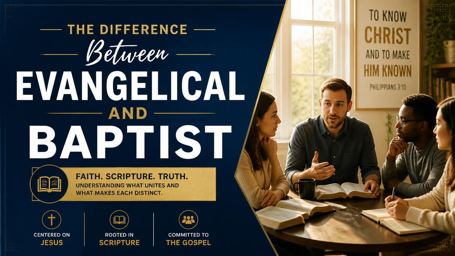 Difference Between Evangelical and Baptist