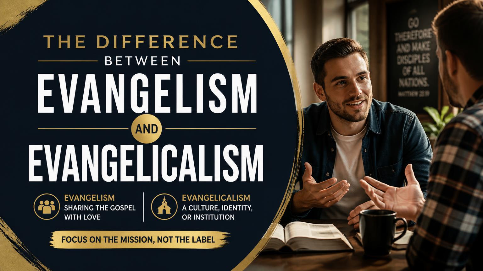 Difference Between Evangelism and Evangelicalism