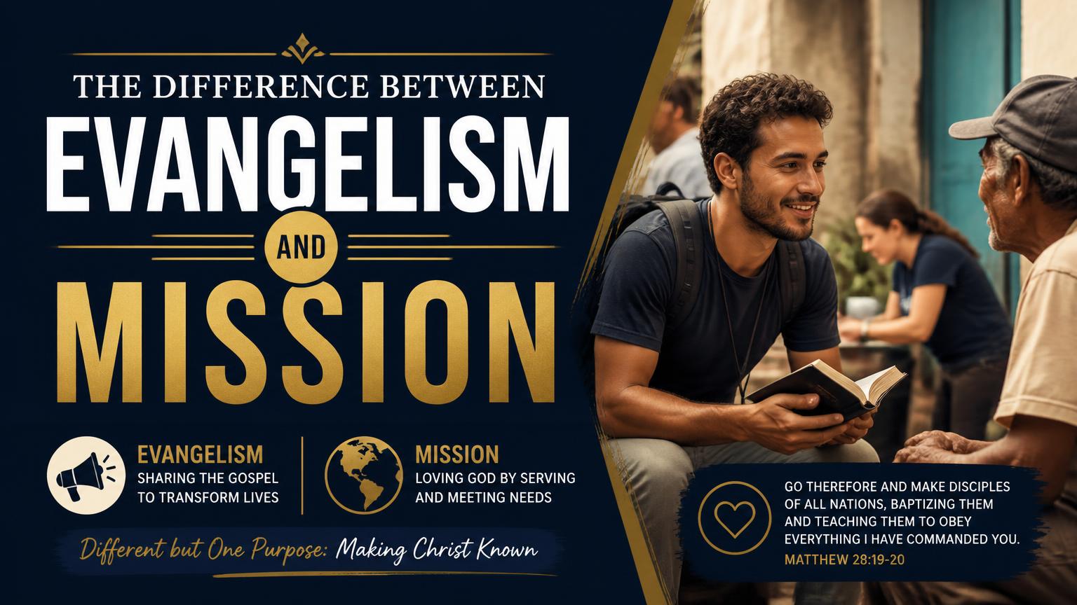 Difference Between Evangelism and Mission