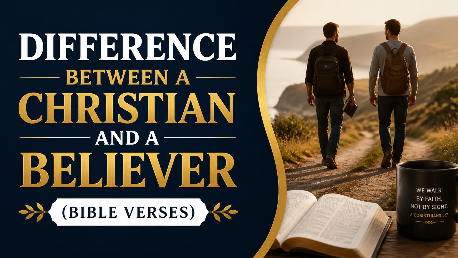 Difference Between a Christian and a Believer Bible Verse
