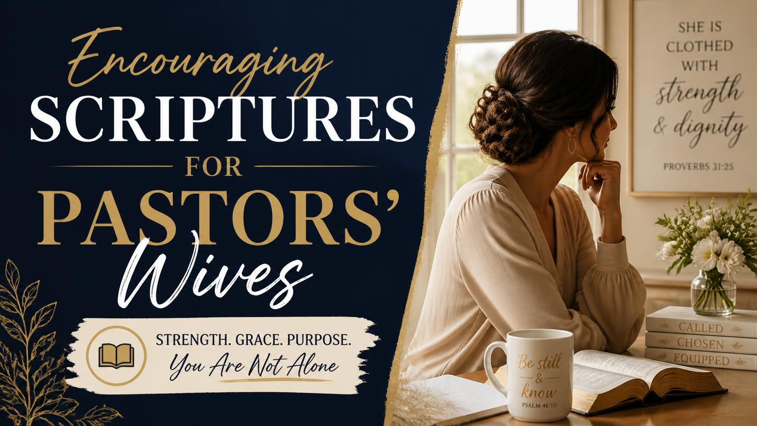 Encouraging Scriptures for Pastors Wives