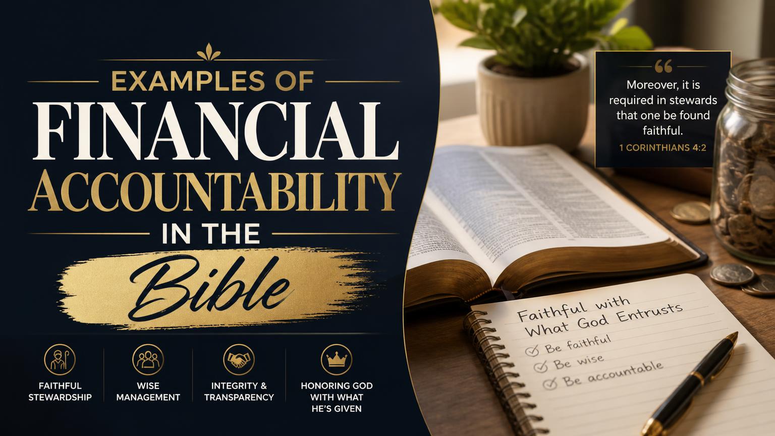 Financial Accountability in the Bible