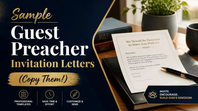 Sample Guest Preacher Invitation Letters (Copy Them!)