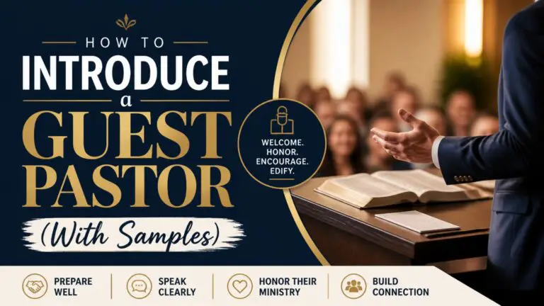 How to Introduce a Guest Pastor (With Samples)