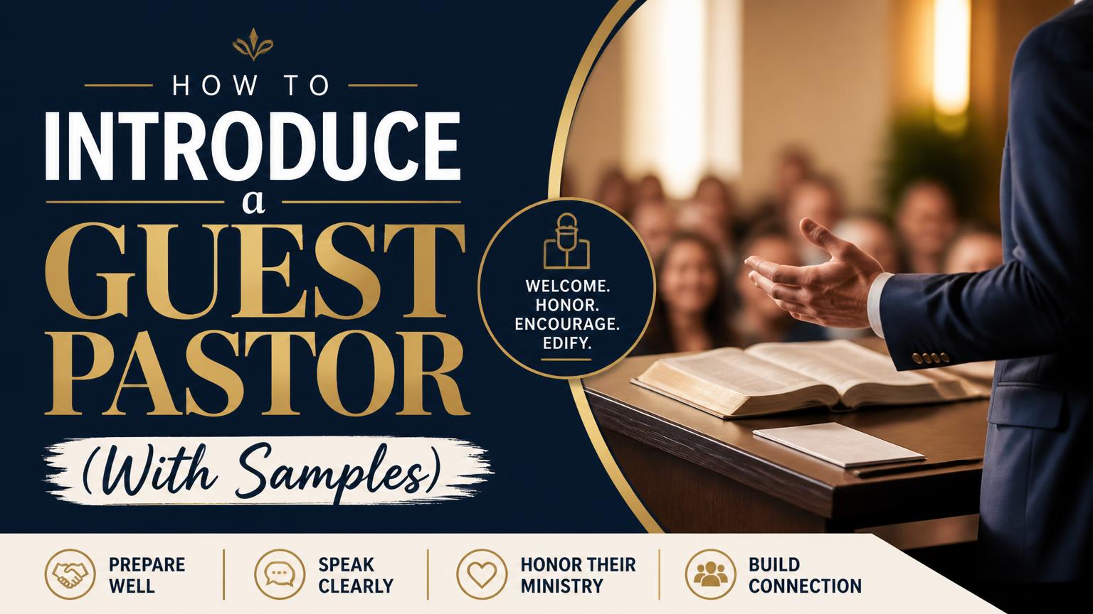 How to Introduce a Guest Pastor