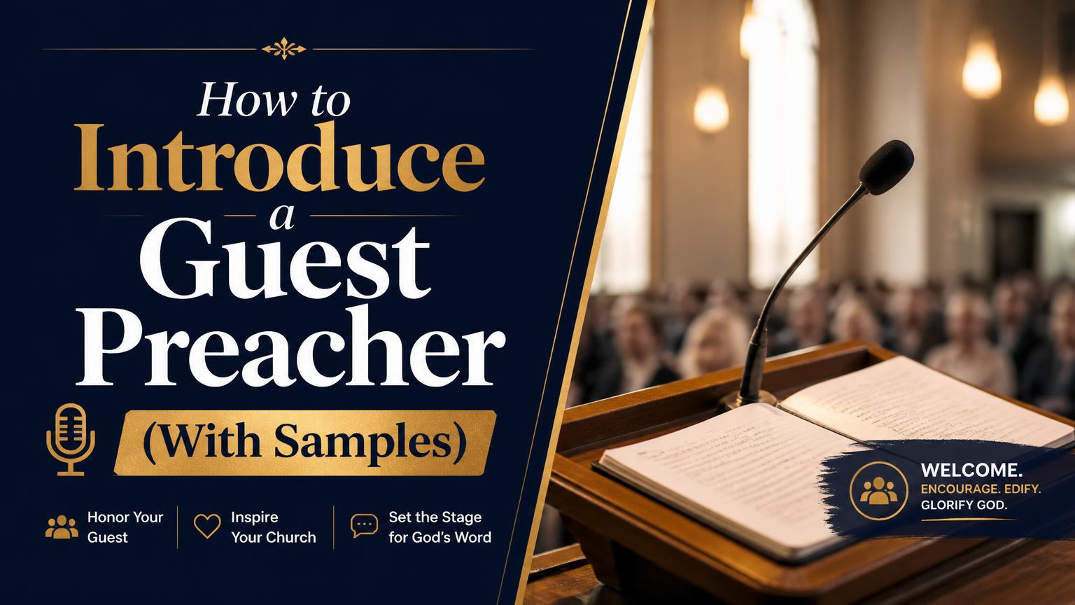 How to Introduce a Guest Preacher