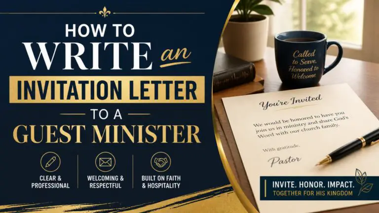 How to Write an Invitation Letter to a Guest Minister
